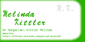 melinda kittler business card